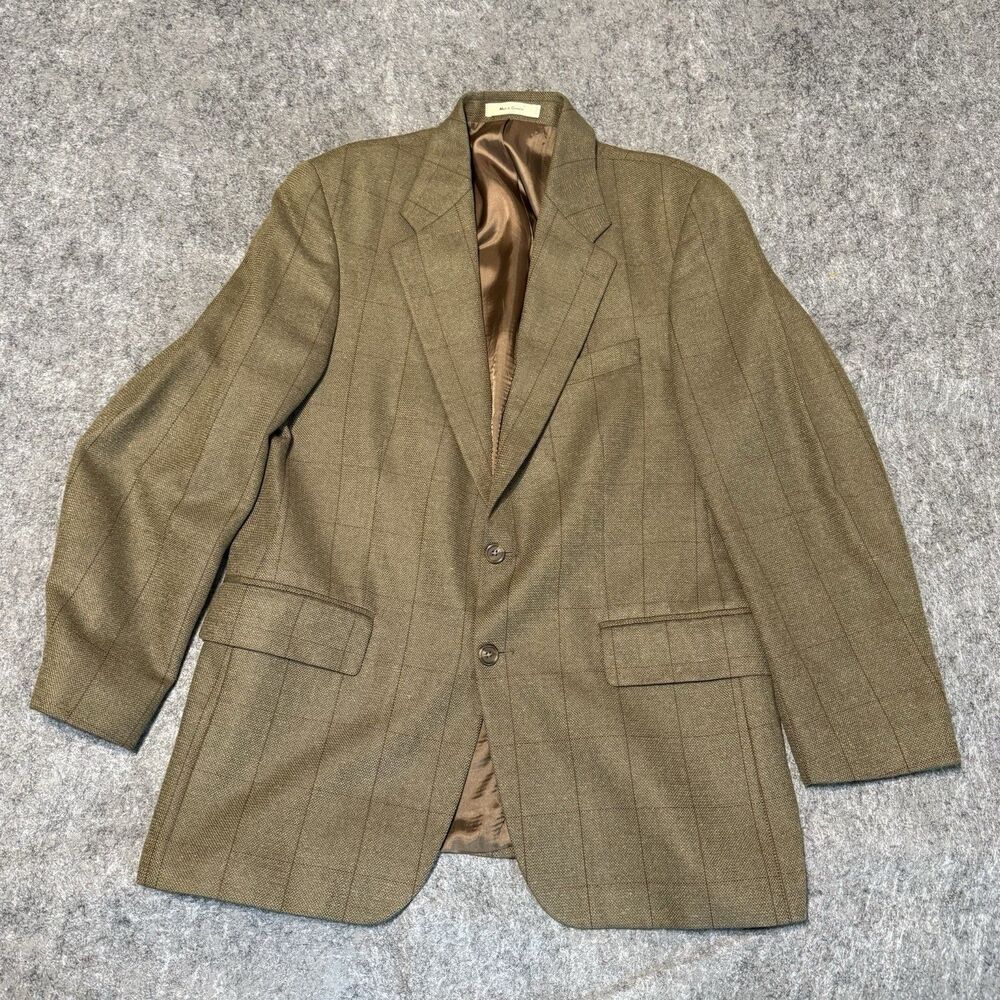 Vintage 90s Polo University Ralph Lauren Men's Jacket Size 41 Silk Wool Tweed